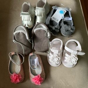 Lot of crib shoes